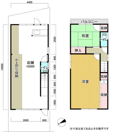 【間取り】 | 錦織東1丁目ロードサイド店舗