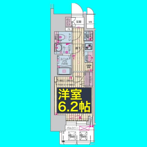 プレサンスTHE大須観音の間取り