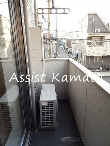 大田区大森中２丁目の賃貸マンションのバルコニー