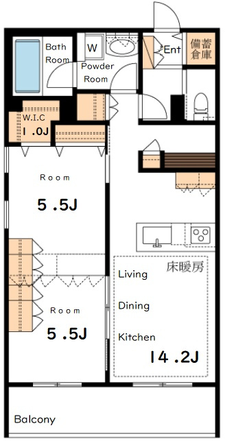 ハレルアナ久が原の間取り
