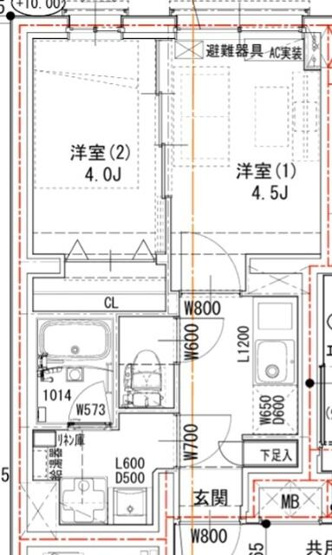 【間取り】 | ラヴィエール荏原中延