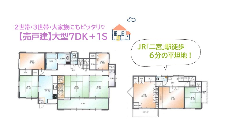 中郡二宮町二宮　中古戸建　44.73坪