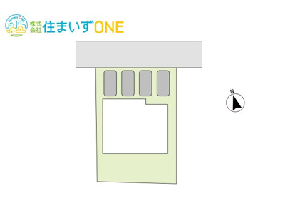 【区画図】 | 【リフォーム済み中古戸建】山形市大字青柳 | 建物の前に駐車４台可能です♪