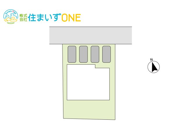 【区画図】 | 【リフォーム済み中古戸建】山形市大字青柳 | 建物の前に駐車４台可能です♪