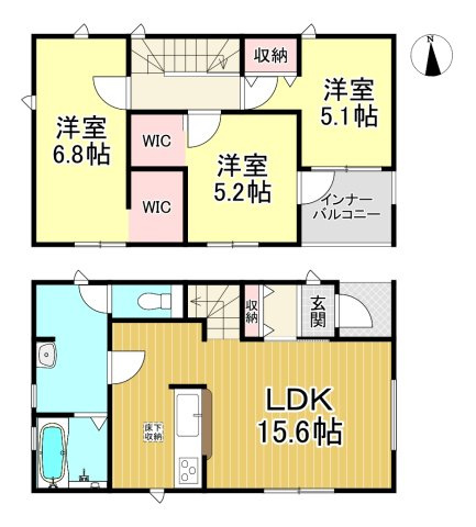 知多市新舞子字神田　全2棟　2号棟