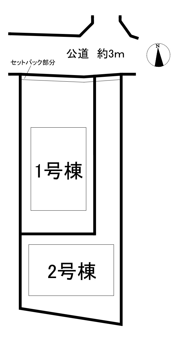 知多市新舞子字神田　全2棟　2号棟の区画図|全2区画分譲地♪
