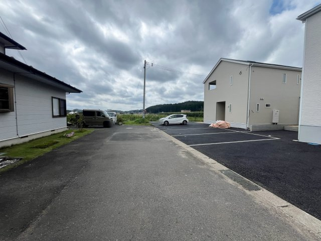 新築戸建・新築建売　西郷村小田倉第36　熊倉小・西郷第一中の前面道路含む現地写真|前面道路