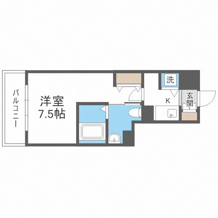 グランルージュ中之島南の間取り