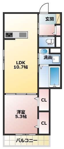 D-ROOM佐太中町の間取り