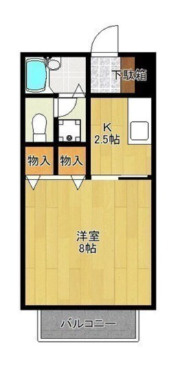 セジュール国分 Aの間取り