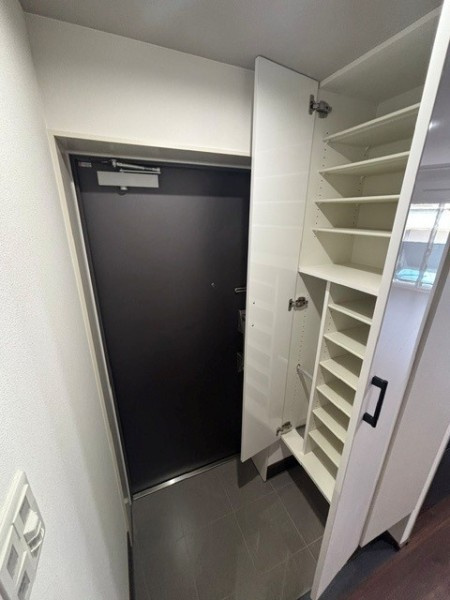 Ｔｈｅ　Ｓｈｉｎａｇａｗａ　Ｅａｓｔ　Ｒｅｓｉｄｅｎｃｅの玄関|落ち着いた玄関です