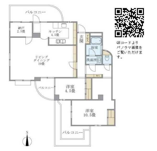 落合ミュージックハイムの間取り