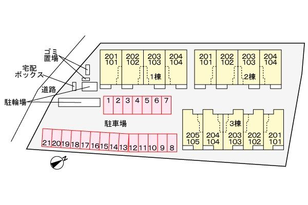 【駐車場】 | 仮称；宮久保４丁目アパートⅡ