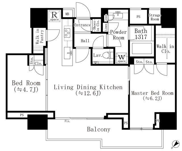 【間取り】 | パークホームズ西小山