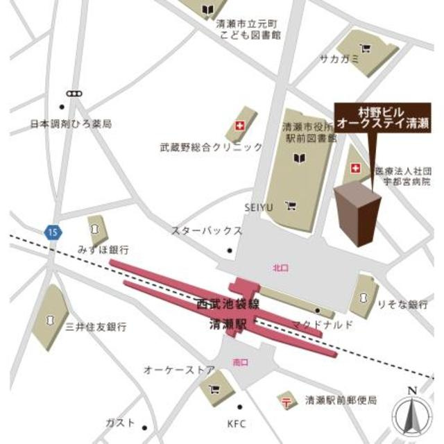 村野ビル　オークステイ清瀬の地図