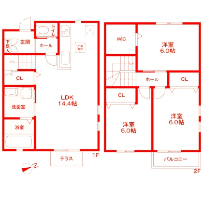 La Lumiere Cの間取り