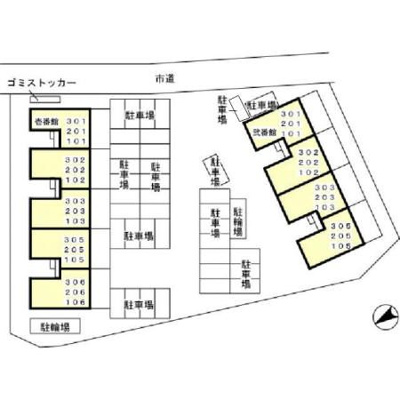 【区画図】 | ルヴァン コート　弐番館