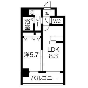 【間取り】 | クロス天神南　★プライスホームなら仲介手数料が0円です！★