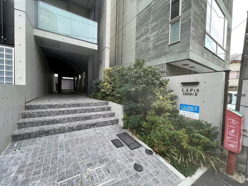 LAPiS恵比寿Ⅱのエントランス|清潔なエントランスです