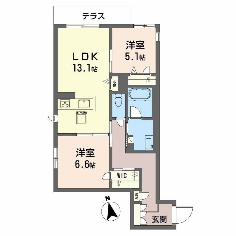 シャーメゾン　ひいらぎの間取り