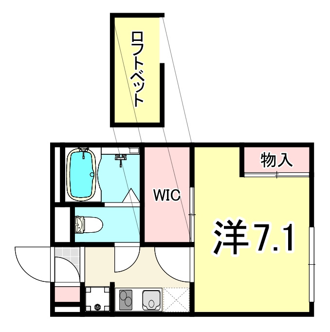 レオパレスK・Kの間取り