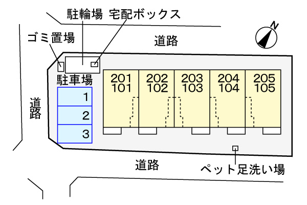 レフィナードの区画図