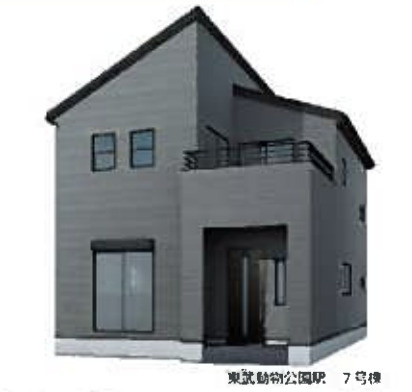 【外観パース】 | 宮代町百間4丁目　Livele Garden.S　新築戸建　全10棟　7号棟 | 7号棟