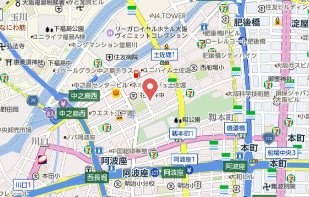 【地図】 | ジュネーゼ京町堀パークサイド