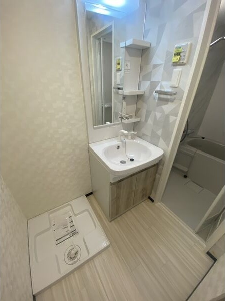 S-RESIDENCE堀田駅前の洗面所
