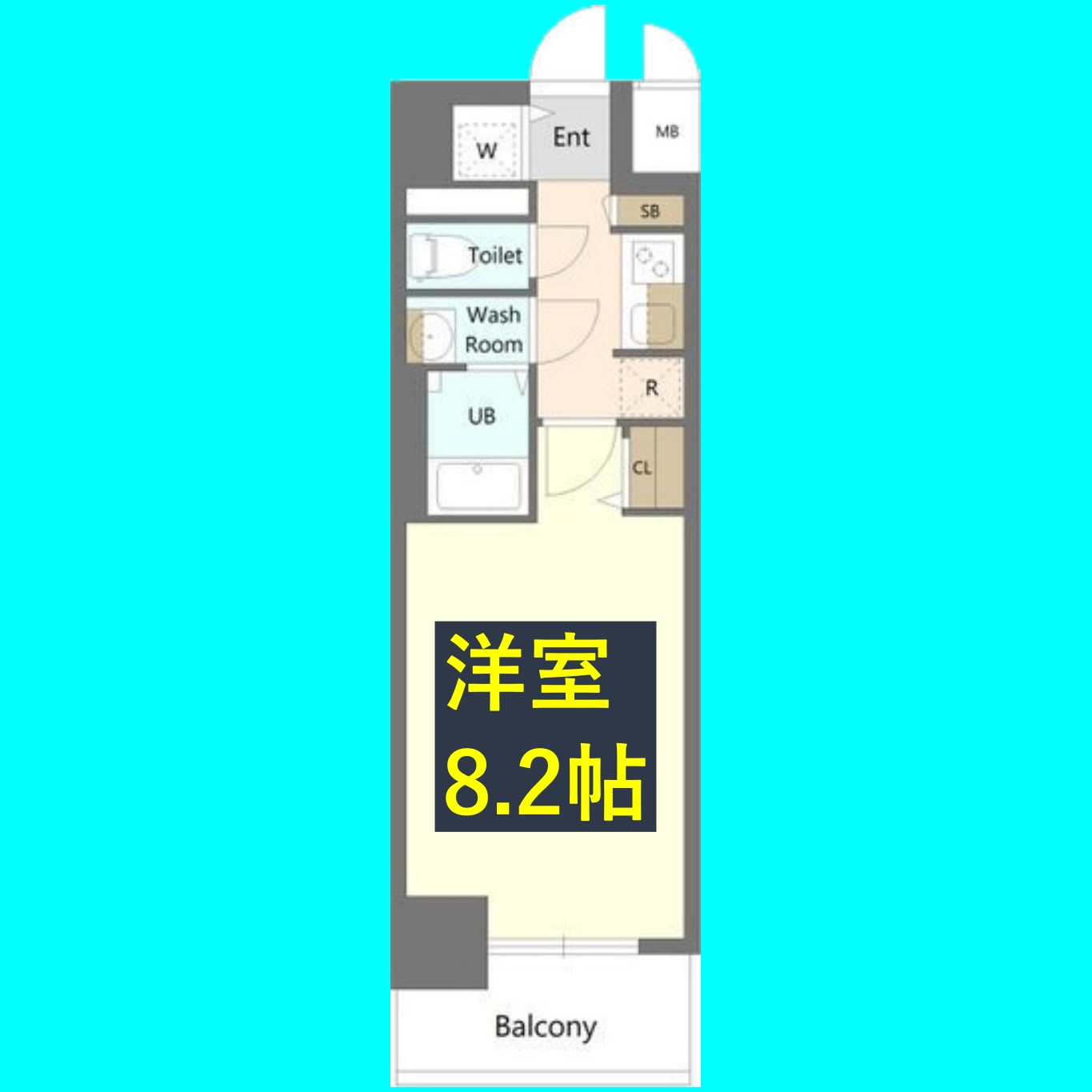 S-RESIDENCE堀田駅前futur(フチュール)の間取り