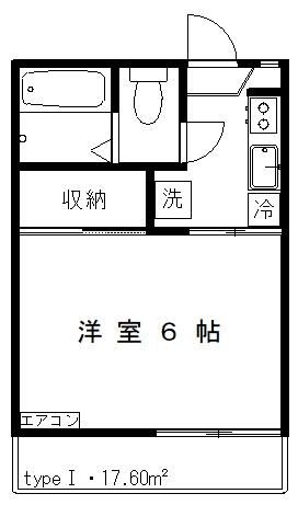 サニーハウス　Ａ棟の間取り