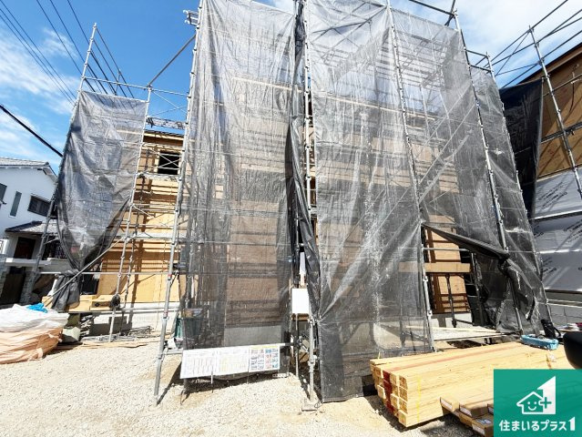 大阪狭山市西山台　第01期　新築一戸建ての外観|現在建築中！落ち着いた街並みで新生活を始めることが出来そう！周辺の物件も併せてご紹介させて頂きます！