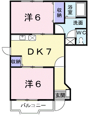【間取り】 | プレミール鶴崎Ｂ