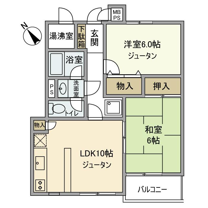 江古田プリンスマンションの間取り