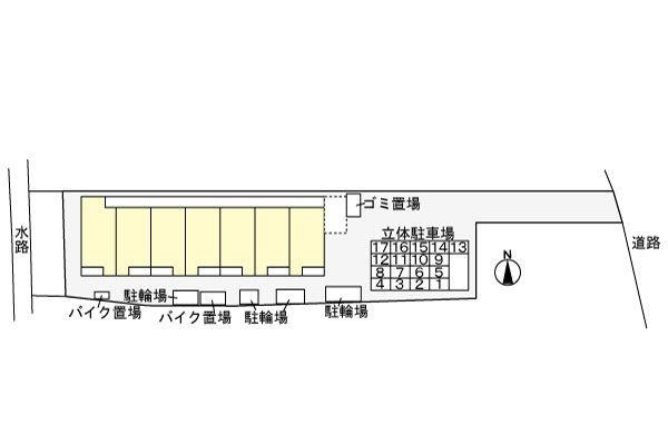 クレメントハウスの駐車場