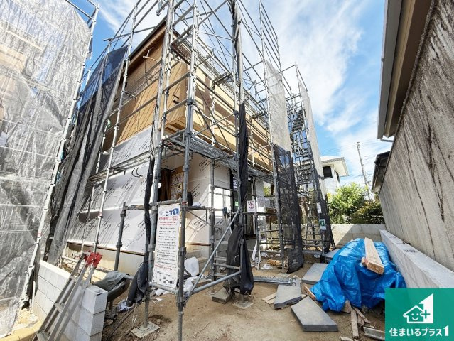 大阪狭山市西山台　第01期　新築一戸建ての外観|現在建築中！落ち着いた街並みで新生活を始めることが出来そう！周辺の物件も併せてご紹介させて頂きます！
