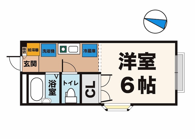 サンフレーズ東町2の間取り