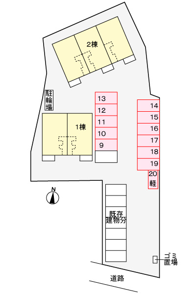 プロムナードＫⅡの区画図