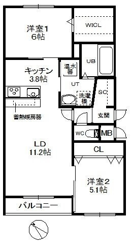 ハイクレアの間取り
