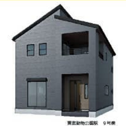 【外観パース】 | 宮代町百間4丁目　Livele Garden.S　新築戸建　全10棟　9号棟 | 9号棟