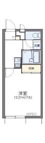 レオパレスみらいの間取り|代表的な間取のため実際の間取とは異なる場合があります