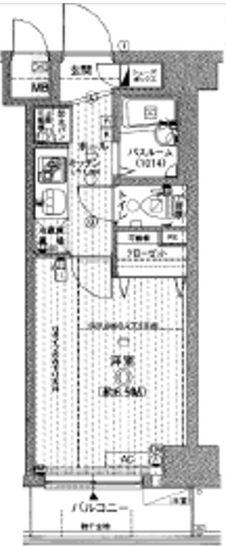 エステムプラザ神楽坂NorthResidenceの間取り