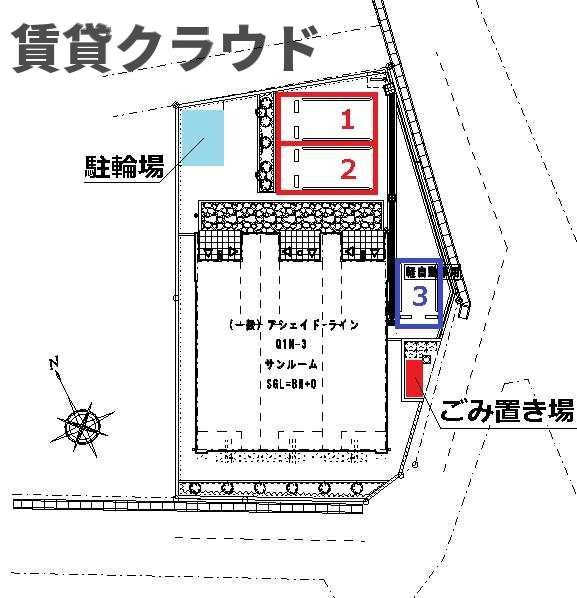 パークスクエア青葉の森Ⅱの区画図