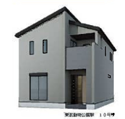 【外観パース】 | 宮代町百間4丁目　Livele Garden.S　新築戸建　全10棟　10号棟 | 10号棟