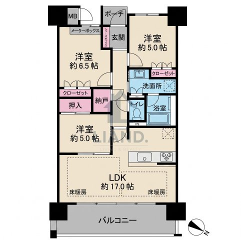 MJR六本松　草ヶ江小学校区の間取り|MJR六本松