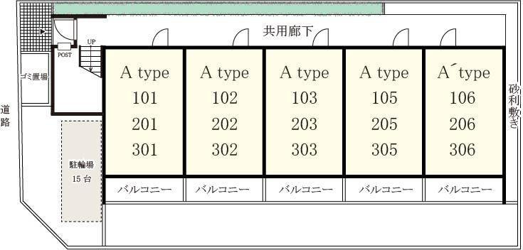 リブリ・末広の区画図