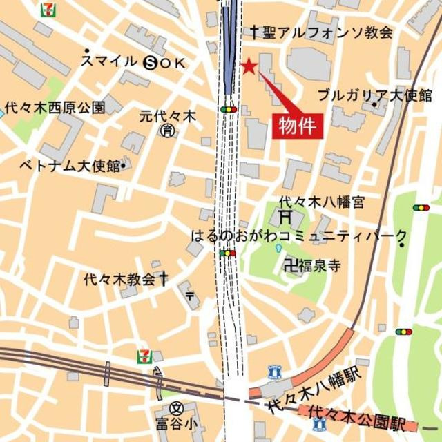 シティテラス代々木公園の地図