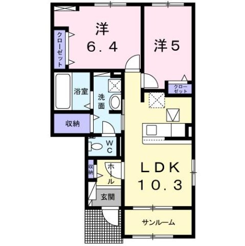 フジ　テラスの間取り