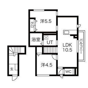 【間取り】 | エルミタージュ下鴨東