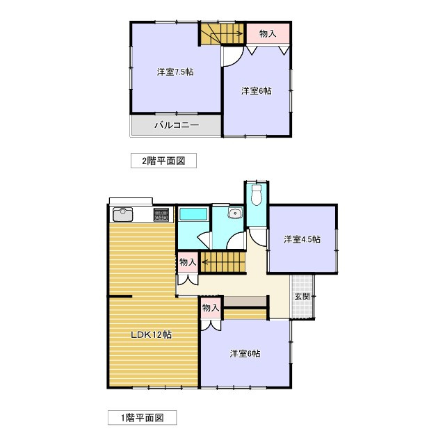 伊勢崎市田部井町の間取り